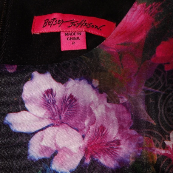 Betsy Johnson multicolor floral print dress NWT - Picture 4 of 7